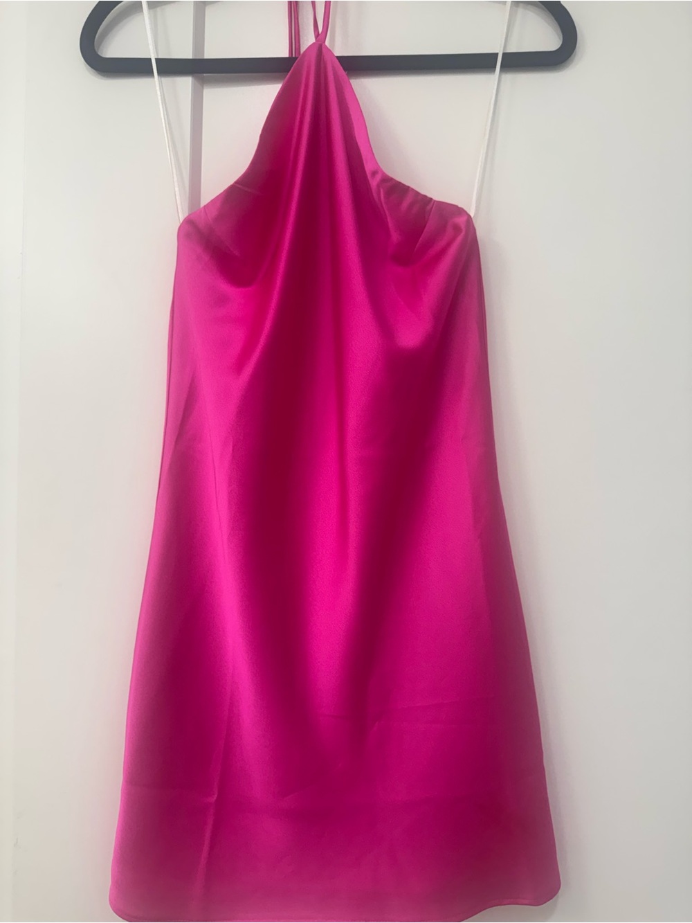 Show Me Your MuMu Vibrant Hot Pink Satin Dress